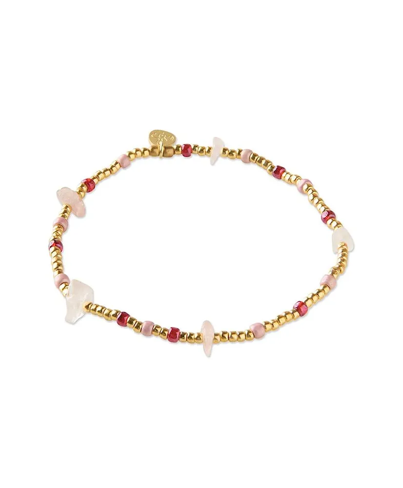 A Beautiful Story Armband Flashy Rozenkwarts