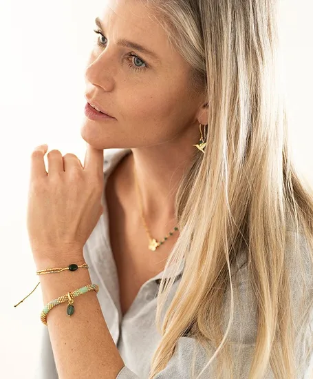 A Beautiful Story Armband Shining Aventurijn