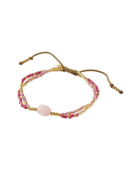 A Beautiful Story Armband Shining Rozenkwarts