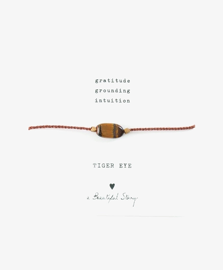 A Beautiful Story Armband Tijgeroog