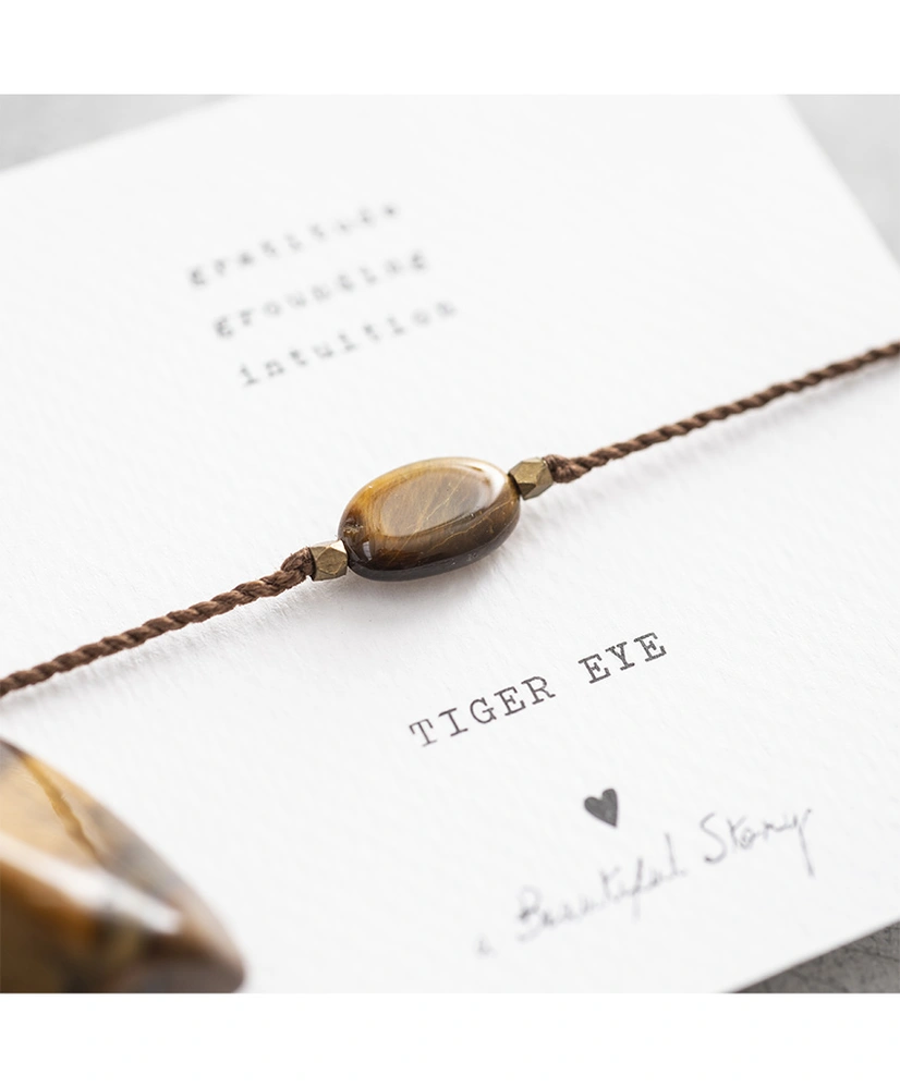 A Beautiful Story Armband Tijgeroog