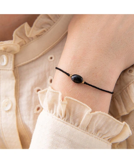 A Beautiful Story Armband Zwarte Onyx