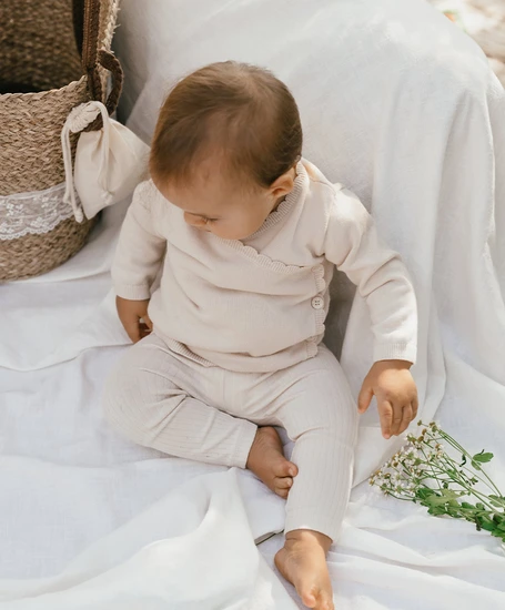 A Tiny Story Broek Rib Effen