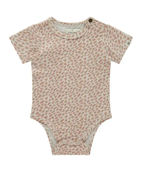 A Tiny Story Romper Leopard