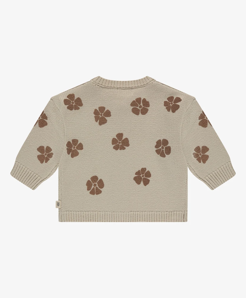 A Tiny Story Vest Knitted Bloemen