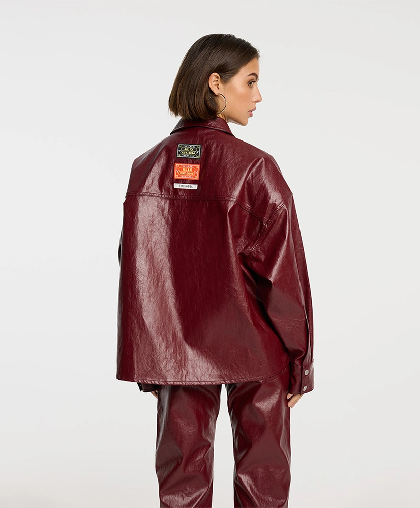 ALIX The Label Blouse Faux Leather