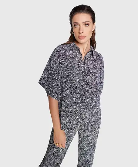 ALIX The Label Blouse Oversized Crinkle