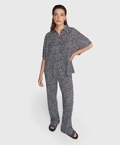 ALIX The Label Blouse Oversized Crinkle