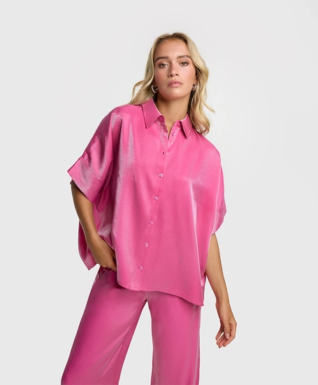 ALIX The Label Blouse Shine Boxy Fit