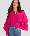 ALIX The Label Blouse Structured Ruffle