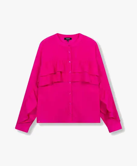 ALIX The Label Blouse Structured Ruffle