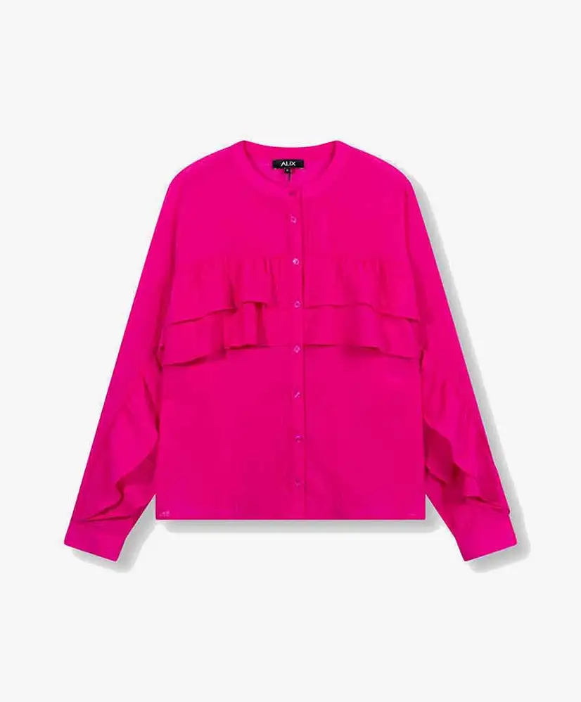ALIX The Label Blouse Structured Ruffle