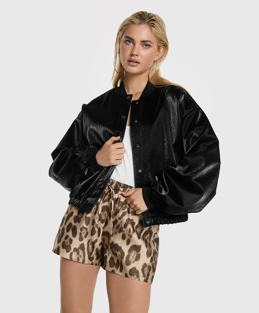ALIX The Label Bomberjack Velvet Leather