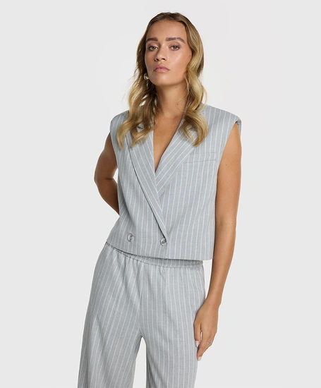 ALIX The Label Gilet Pinstripe