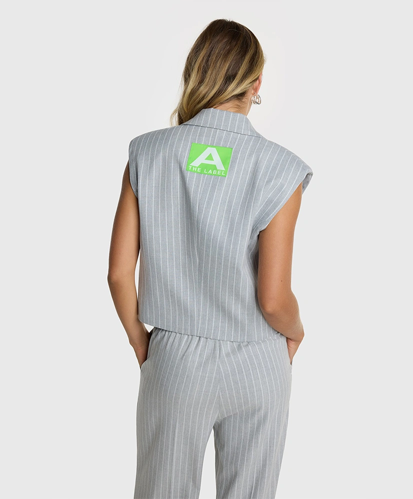 ALIX The Label Gilet Pinstripe