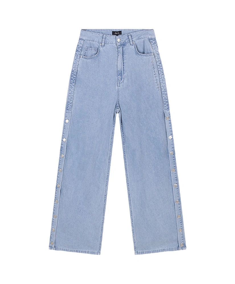 ALIX The Label Jeans Chambray Wide Leg
