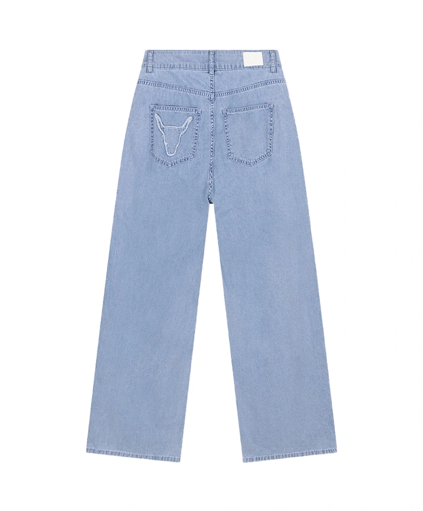 ALIX The Label Jeans Chambray Wide Leg