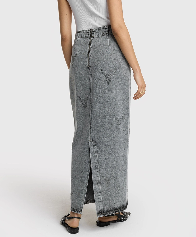 ALIX The Label Rok Maxi Strass Bull