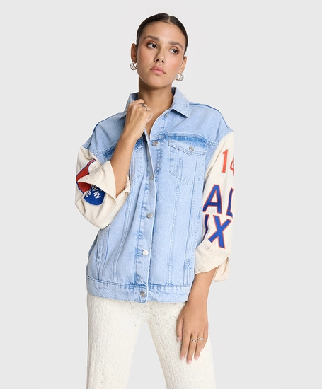 ALIX The Label Spijkerjack Mixed Sleeve