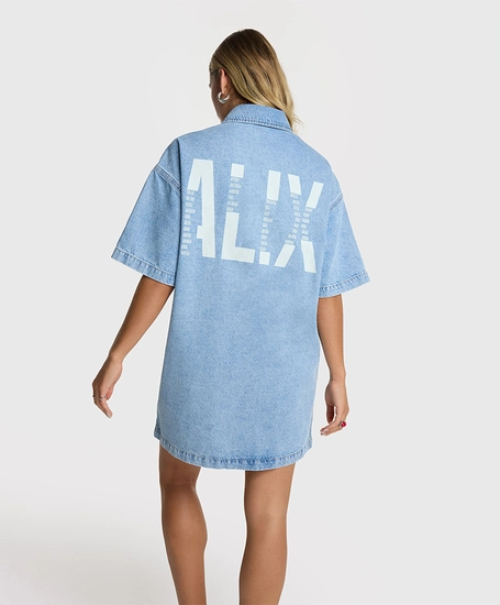 ALIX The Label Spijkerjurk Flowy