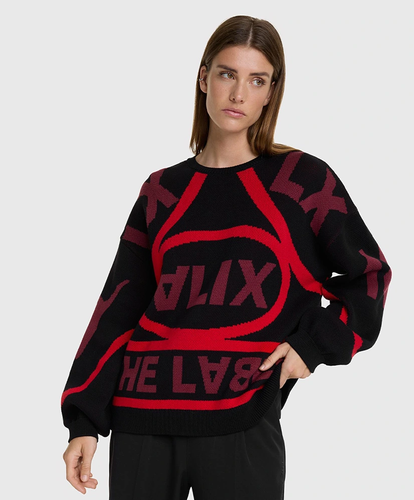 ALIX The Label Trui Racer Jacquard