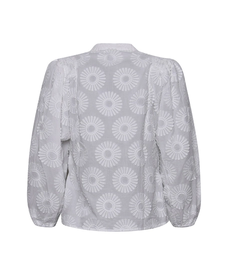 Amele Blouse Job Flower Embroidery