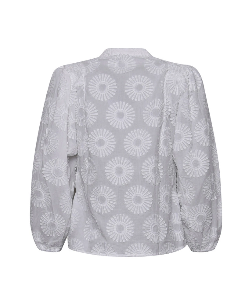 Amele Blouse Job Flower Embroidery