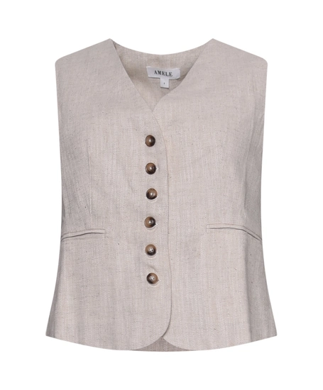 Amele Gilet Linsey Ramie
