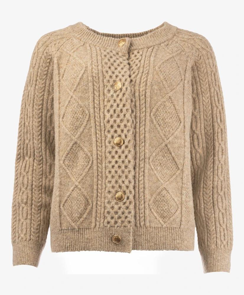Amele Vest Cardy Cable Ajour