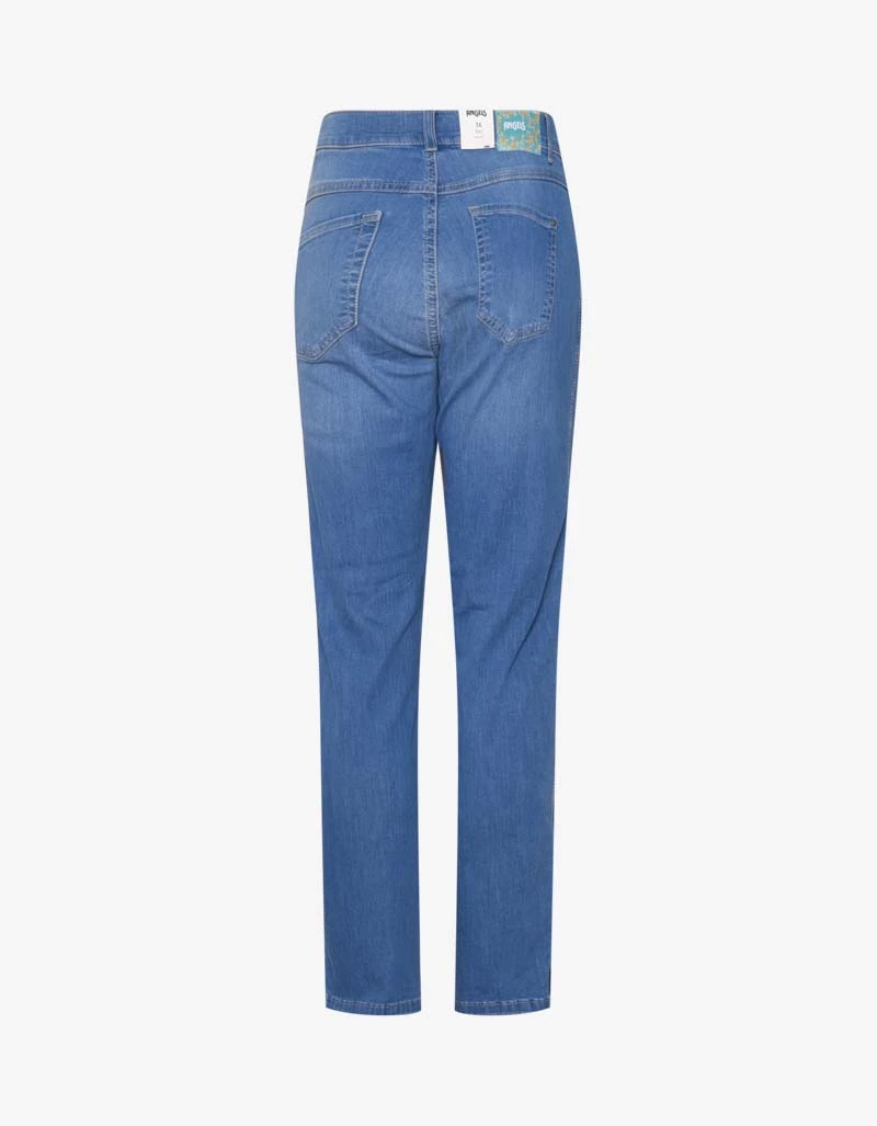 Angels Jeans Cici Crop Slit Stretch