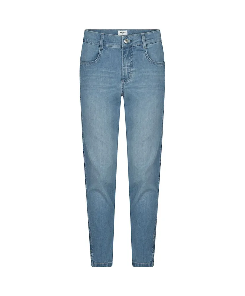 Angels Jeans Cici Crop Slit Stretch