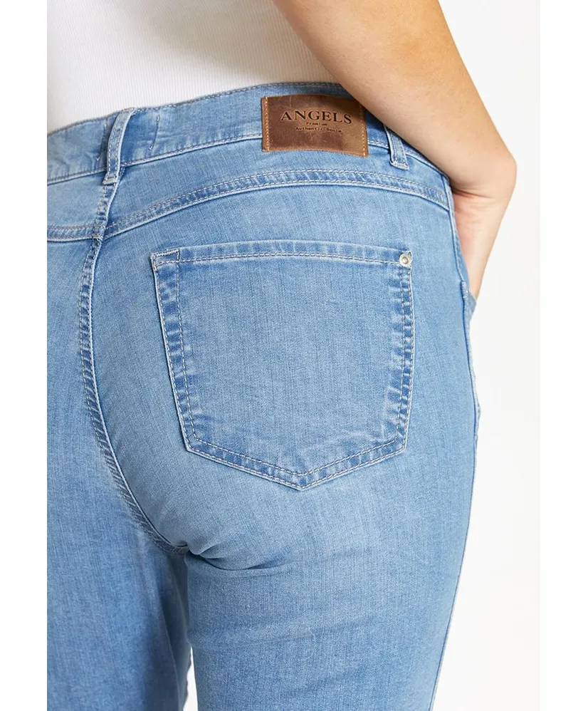 Angels Jeans Cici Crop Slit Stretch