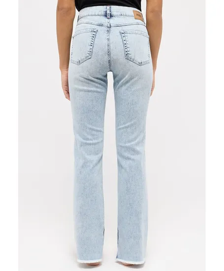 Angels Jeans Leni Slit Fringe