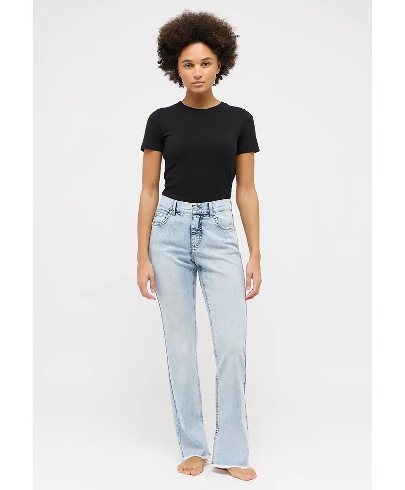 Angels Jeans Leni Slit Fringe
