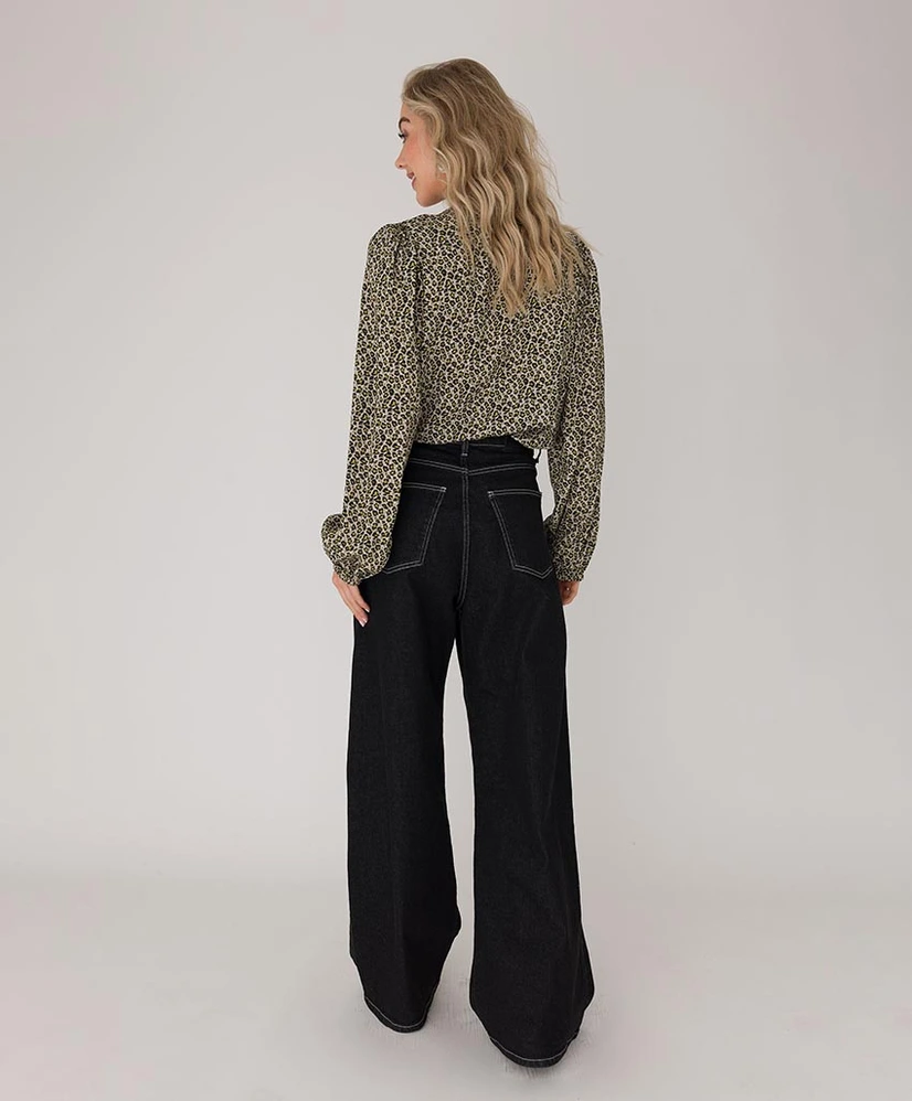 Anna Blouse Animal Print