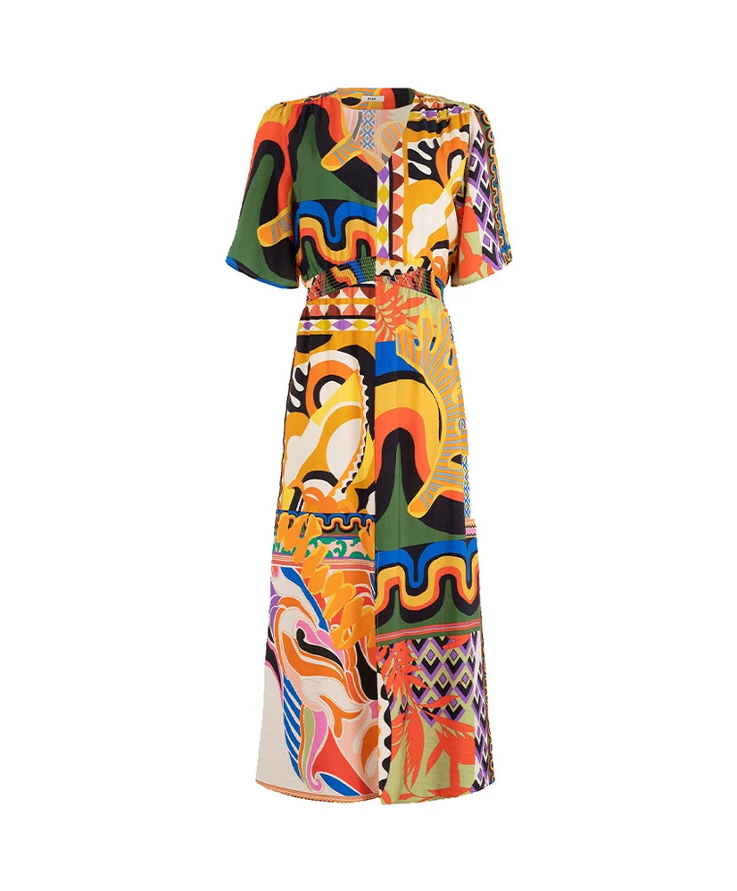 Anna Maxi Jurk Allover Print