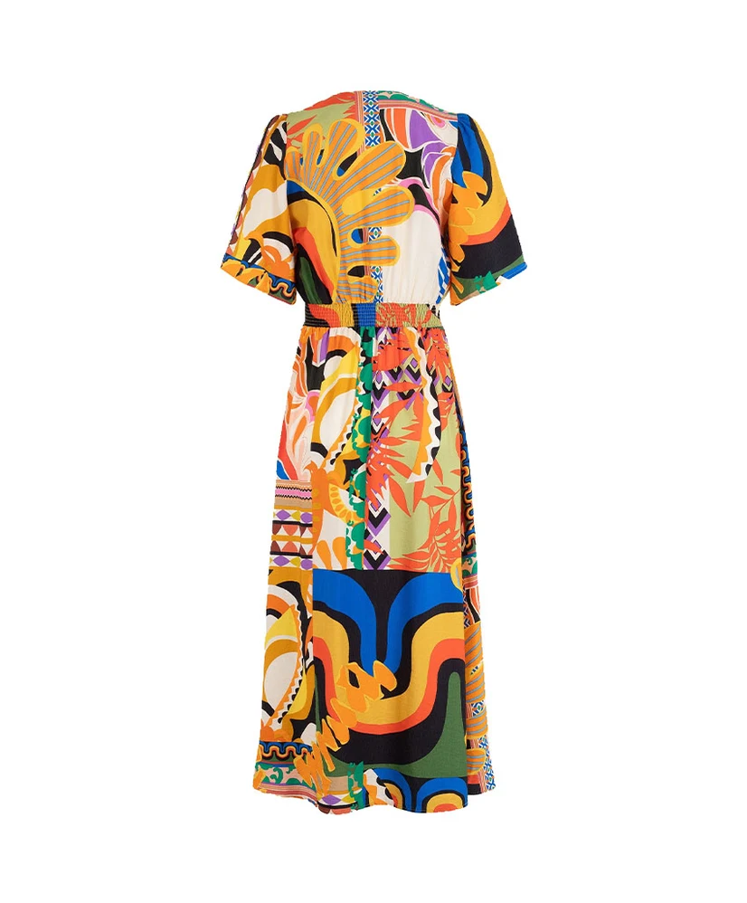 Anna Maxi Jurk Allover Print