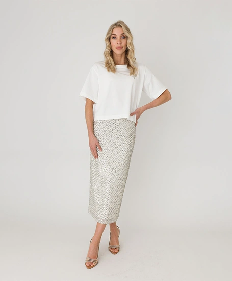 Anna Midi Rok Pailletten