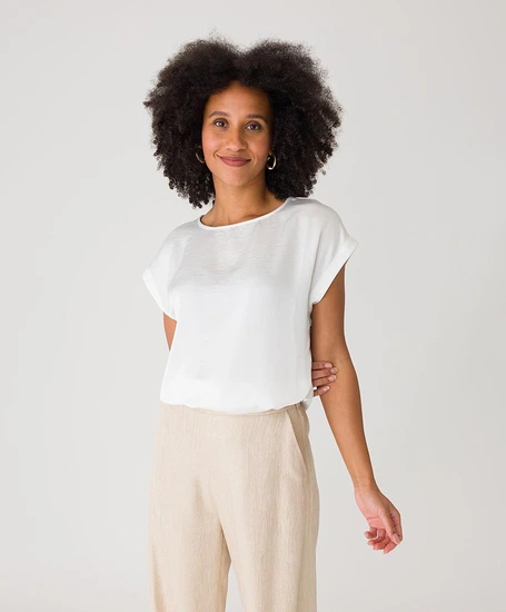 Anna Top Satijn Look