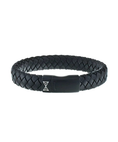 AZE Jewels Iron Jack Black-On-Black Armband Az-Bl0