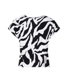 B Femme The Label T-shirt Brisia Zebra Print