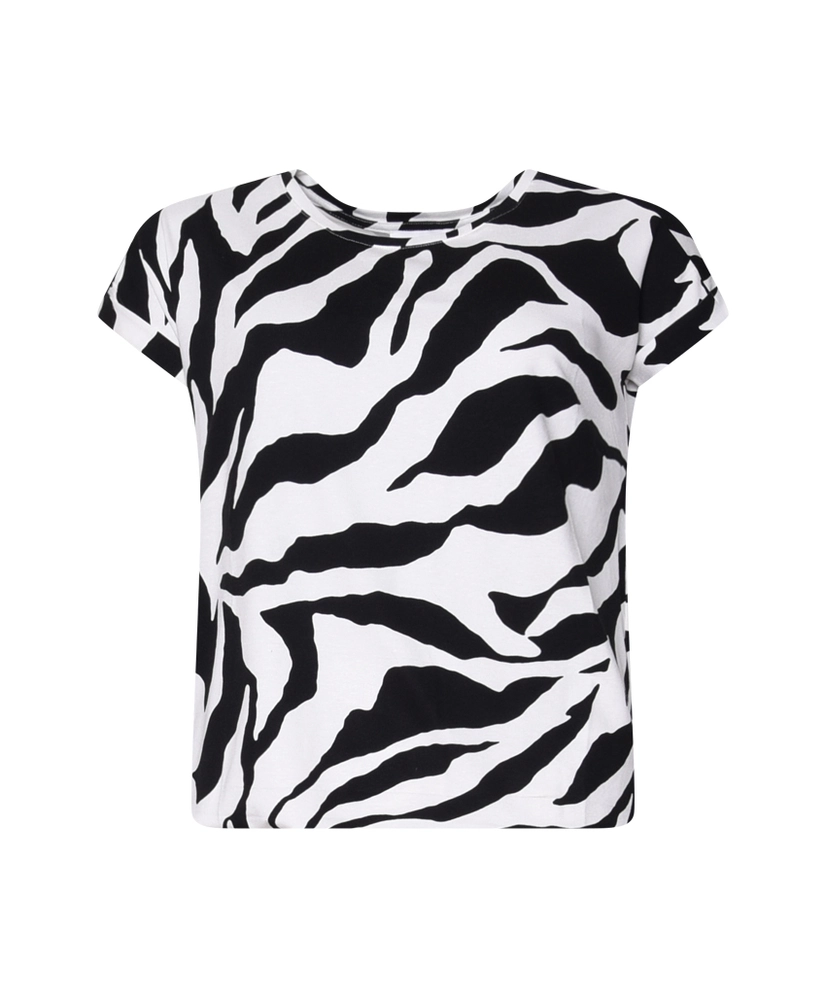 B Femme The Label T-shirt Brisia Zebra Print