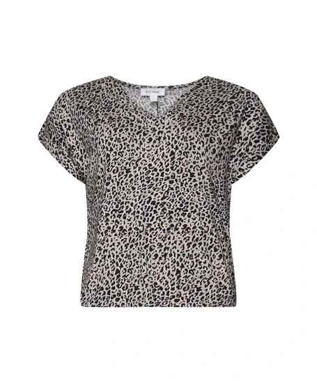 B Femme The Label T-shirt Noxan Leopard