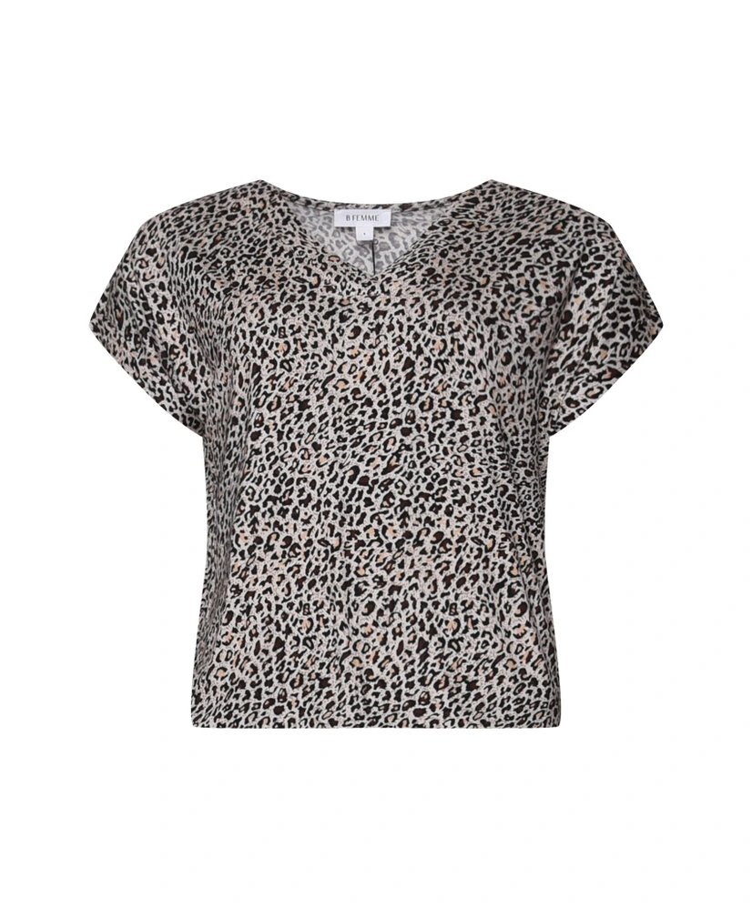 B Femme The Label T-shirt Noxan Leopard