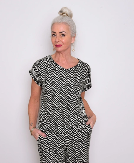 B Femme The Label Top Nox Zigzag
