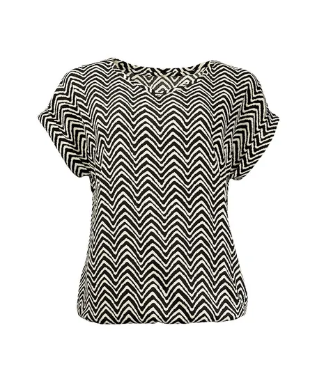 B Femme The Label Top Nox Zigzag