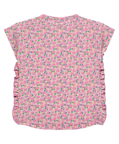 Babyface T-shirt Bloemenprint Ruffle