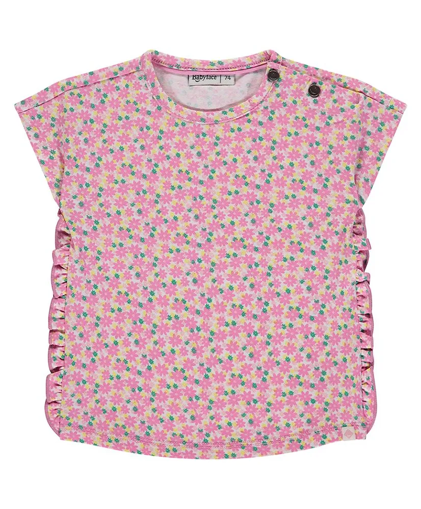 Babyface T-shirt Bloemenprint Ruffle