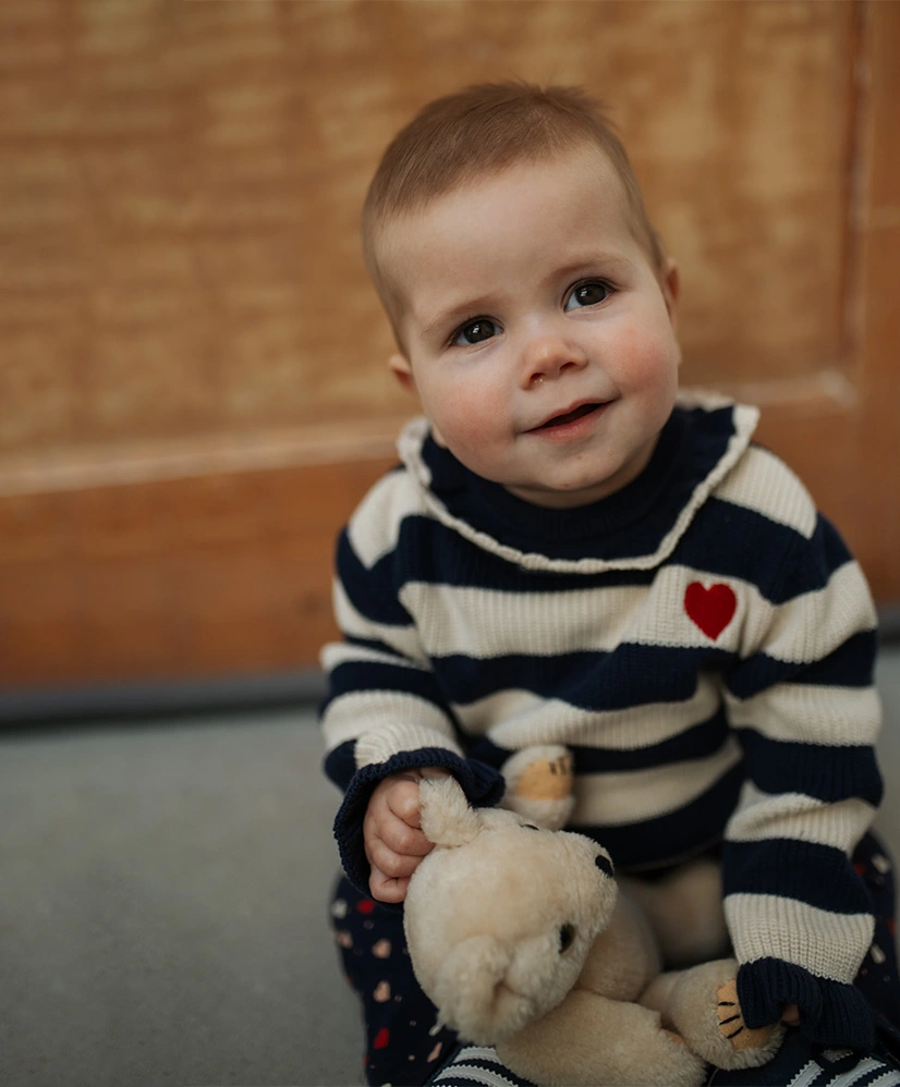 Babyface Trui Gestreept Kraag