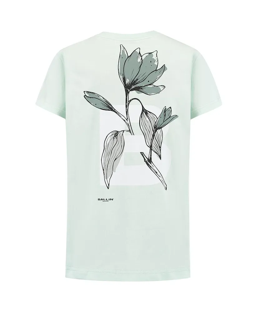 Ballin Amsterdam T-shirt Floral Initial